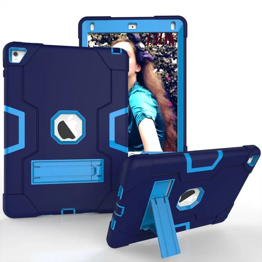

Противоударный силиконовый чехол для iPad Air 2 A1566 A1567, Чехол для ipad Air 2G, Детская безопасная броня, прочный резиновый Чехол + пленка