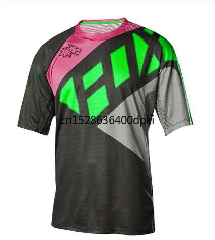 Футболка мужская с коротким рукавом горнолыжная кофта для гонок Джерси