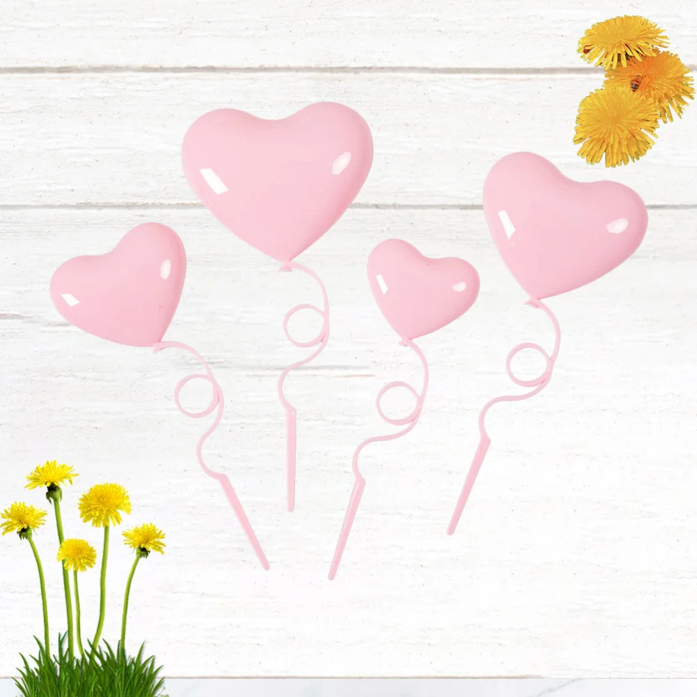 40 шт. в форме сердца воздушные шары торты милые украшения для торта на день