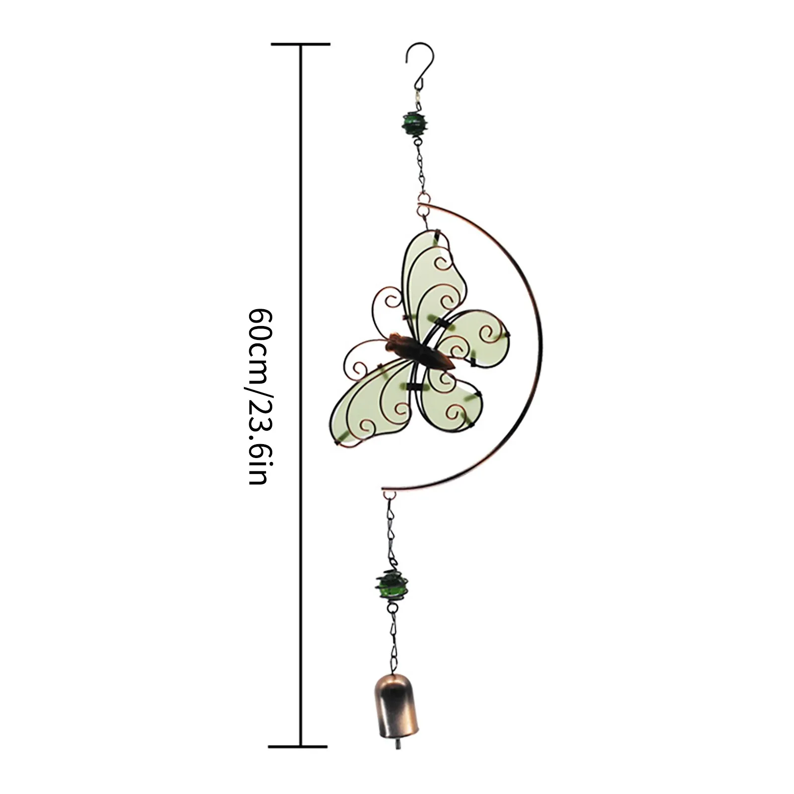 Светящиеся ветряные колокольчики подвеска в виде бабочки комнатное подвесное