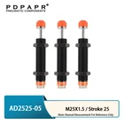 AD2525-5 AD серии ход 25mm Пневматический масла давления рабочей гидравлический амортизатор высокое качество Регулируемый Гидравлический Буфер