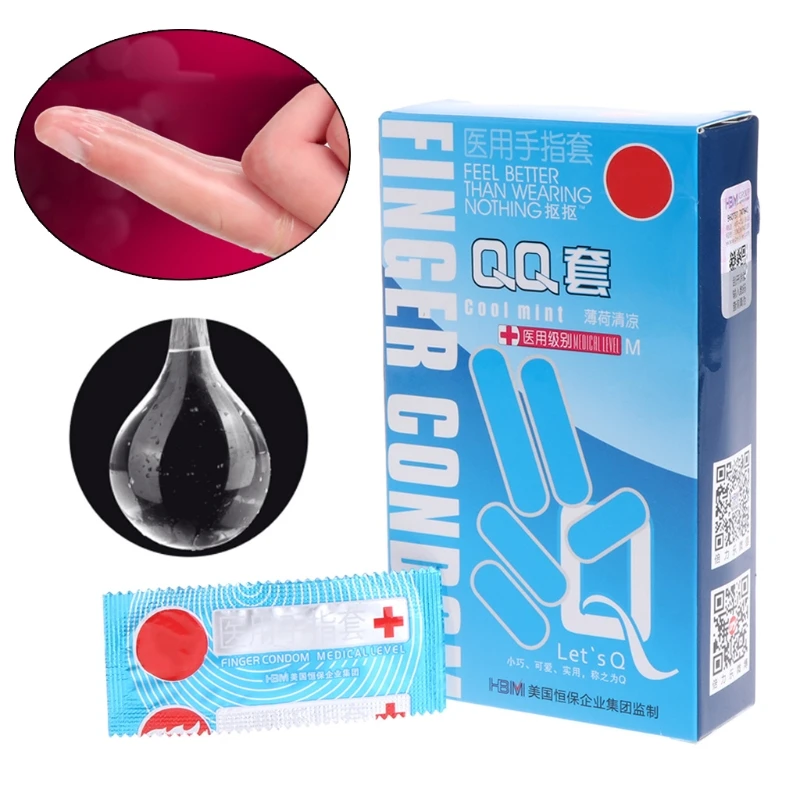 Секс товары супер тонкие презервативы 10 шт. для пальцев медицинские латексные