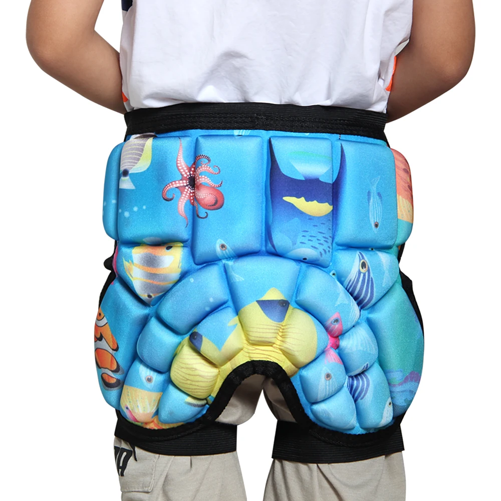 Детские Хип Pad 3D хип мягкие защитные лыжи коньки сноуборд шорты для велоспорта