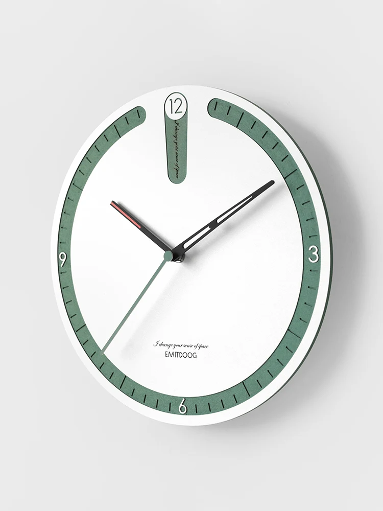 Nordic Silent Wall Clock Wood Bedroom Modern Design Watch Living Room Kitchen Horloge Murale Home Decoration 50ZB50 | Дом и сад