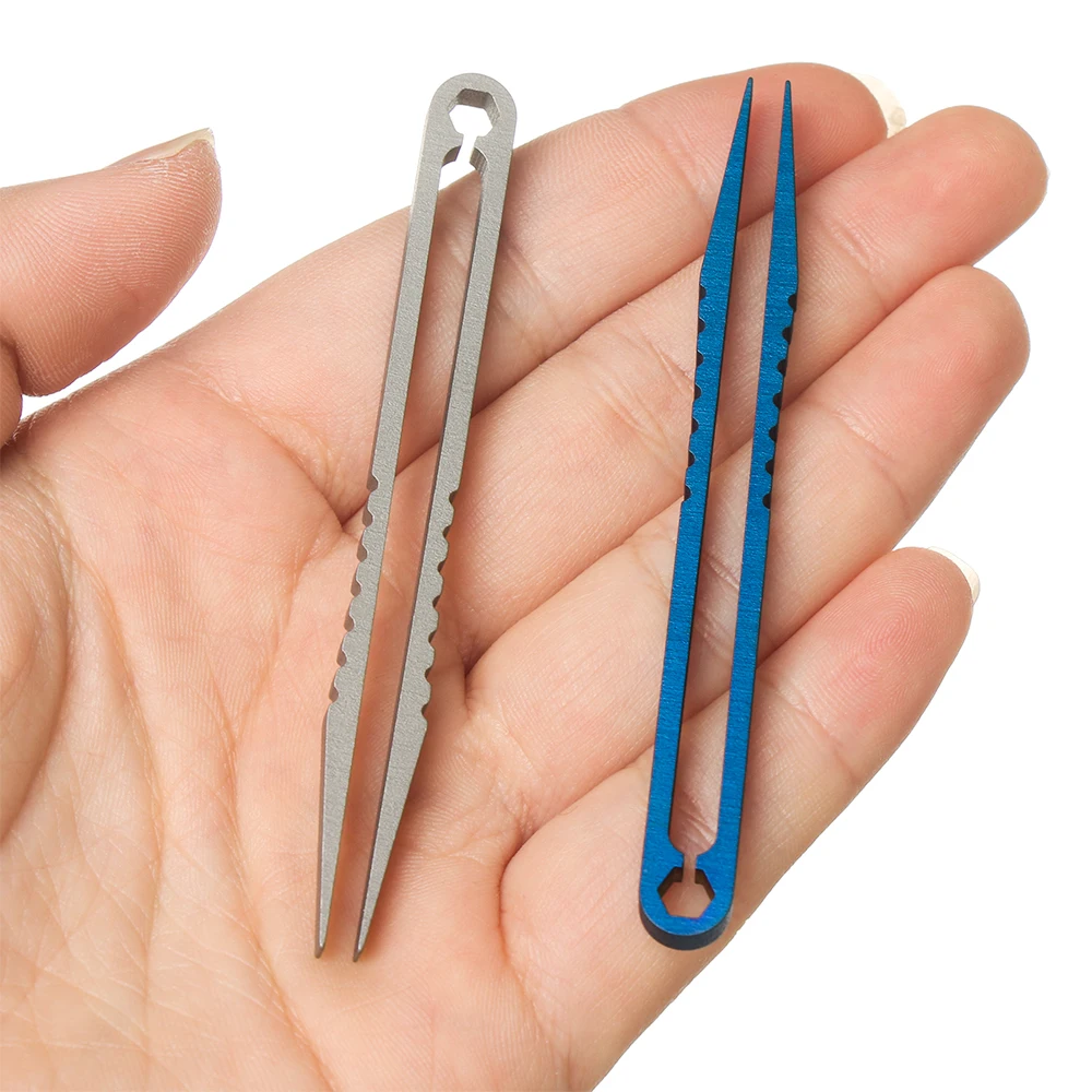 

Professional TweezersClip Titanium Tweezers Pick Up Clamping Camp Outdoor Pocket Maintenance Tool Multipurpose Gadget