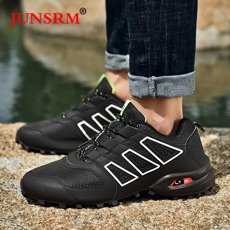 Новинка Водонепроницаемая Обувь для пеших прогулок мужчин замшевая обувь