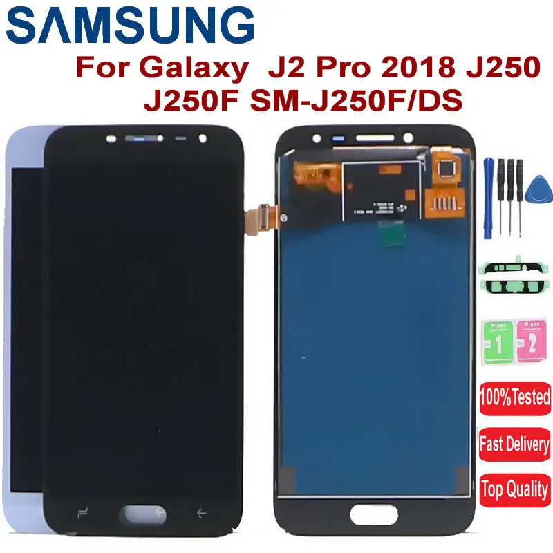 Для Samsung Galaxy J2 Pro 2018 ЖК дисплей J250 J250F SM J250F/DS сенсорный экран дигитайзер в сборе с