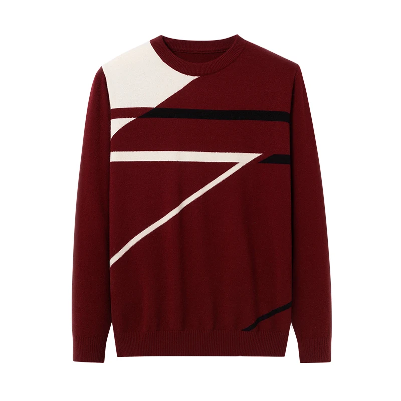 

2021 New Autumn Winter Men'S sweater Men's letter O-neck Solid Color Casual Sweater Men's Slim Fit Brand Knitted Pullovers