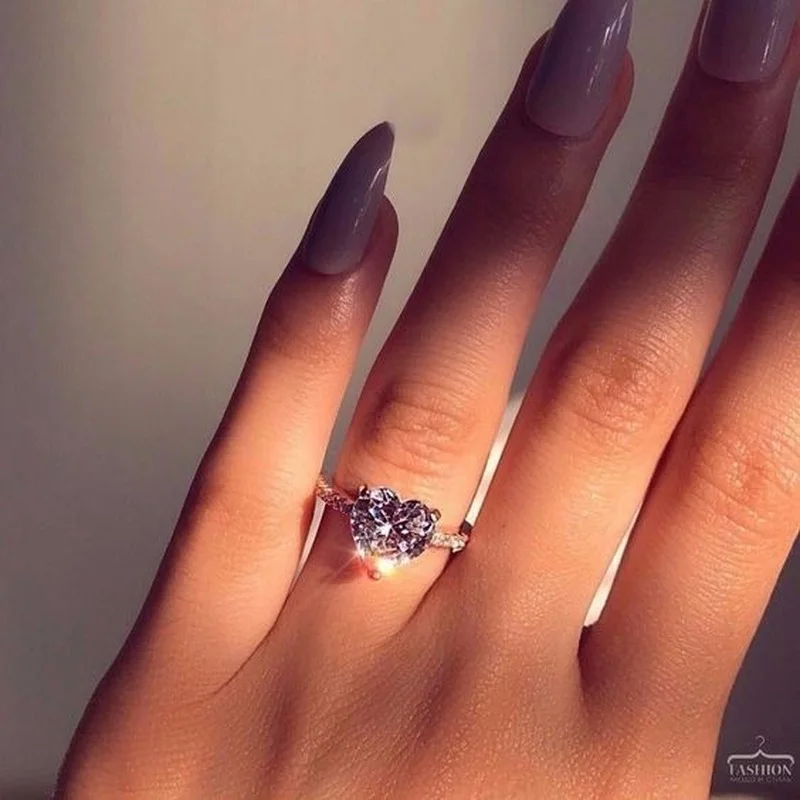 

Women's Stainless Steel Jewelry for Women 2021 Women's Silver Ring Men Ring With Stone Dating Rings Pair Rings for Girls Fashion
