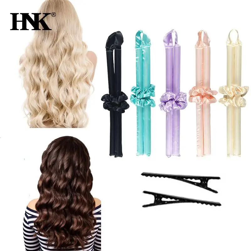 

Curly Hair Product Curler No Heat Flexi Rods Heatless Curling Rod Hairstyling Accesorios Sleep Hairdresser Set Lazy Curling Iron