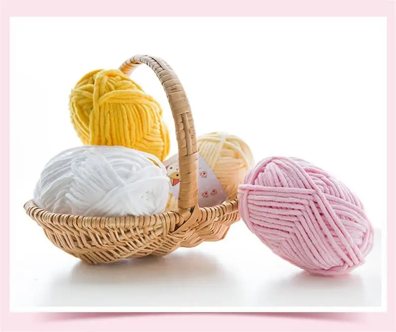 1Pc Diy Knitting Coarse Wool Yarn Medium Thick Thread DIY Craft Knit Sweater Scarf Hat Threads Supplies | Дом и сад