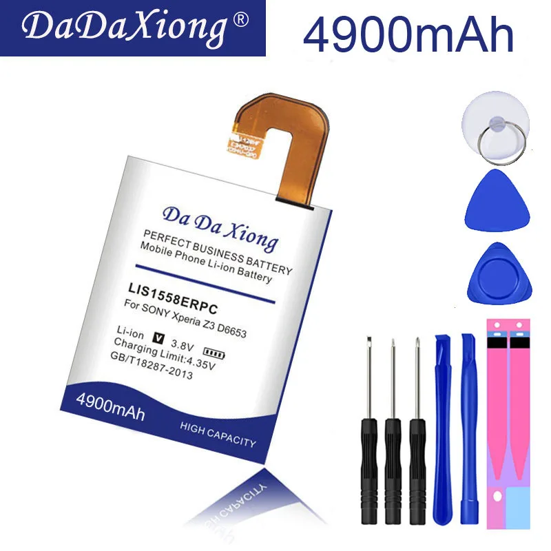 

Литий-ионный аккумулятор 4900 мАч LIS1558ERPC для телефона Sony Xperia Z3 L55T L55U D6653 D6603 D6633 D5803 D5833 D6616 D6708
