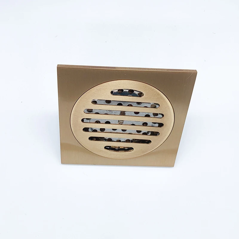 Латунный Слив для душа квадратный настил из нержавеющей стали ванной и кухни