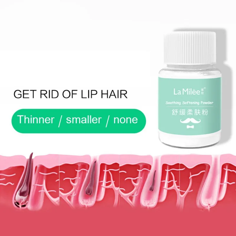 

2 Bottles/Set Remove Lip Hair And Lip Hair Growth Inhibitor To Moustache Face Soft Bleaching Moustache Set