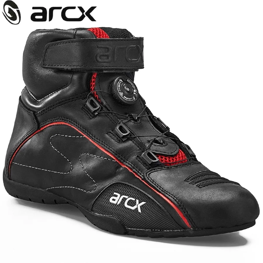 Бесплатная доставка 1 пара мужские мотоциклетные короткие дышащие ботинки ARCX для