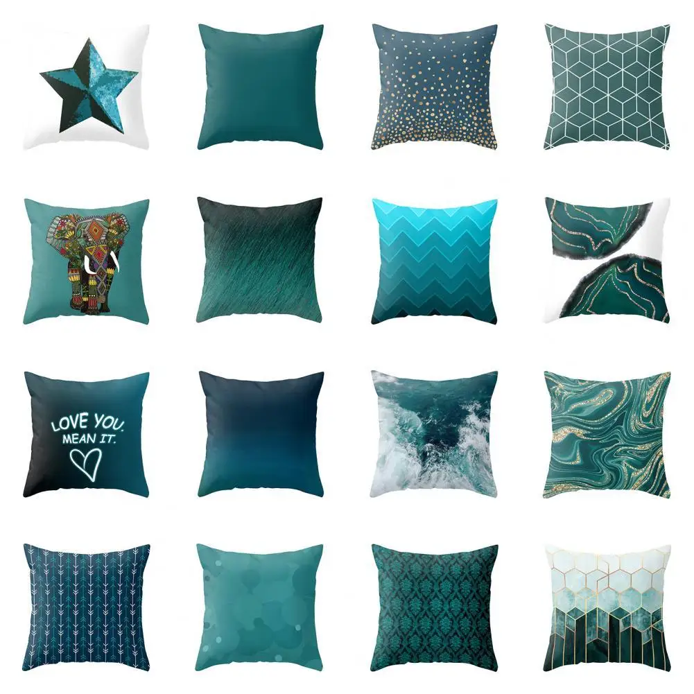 

Fashion Geometric Printed Sofa Throw Pillow Case Pillow Cover Washable Anti-scratch