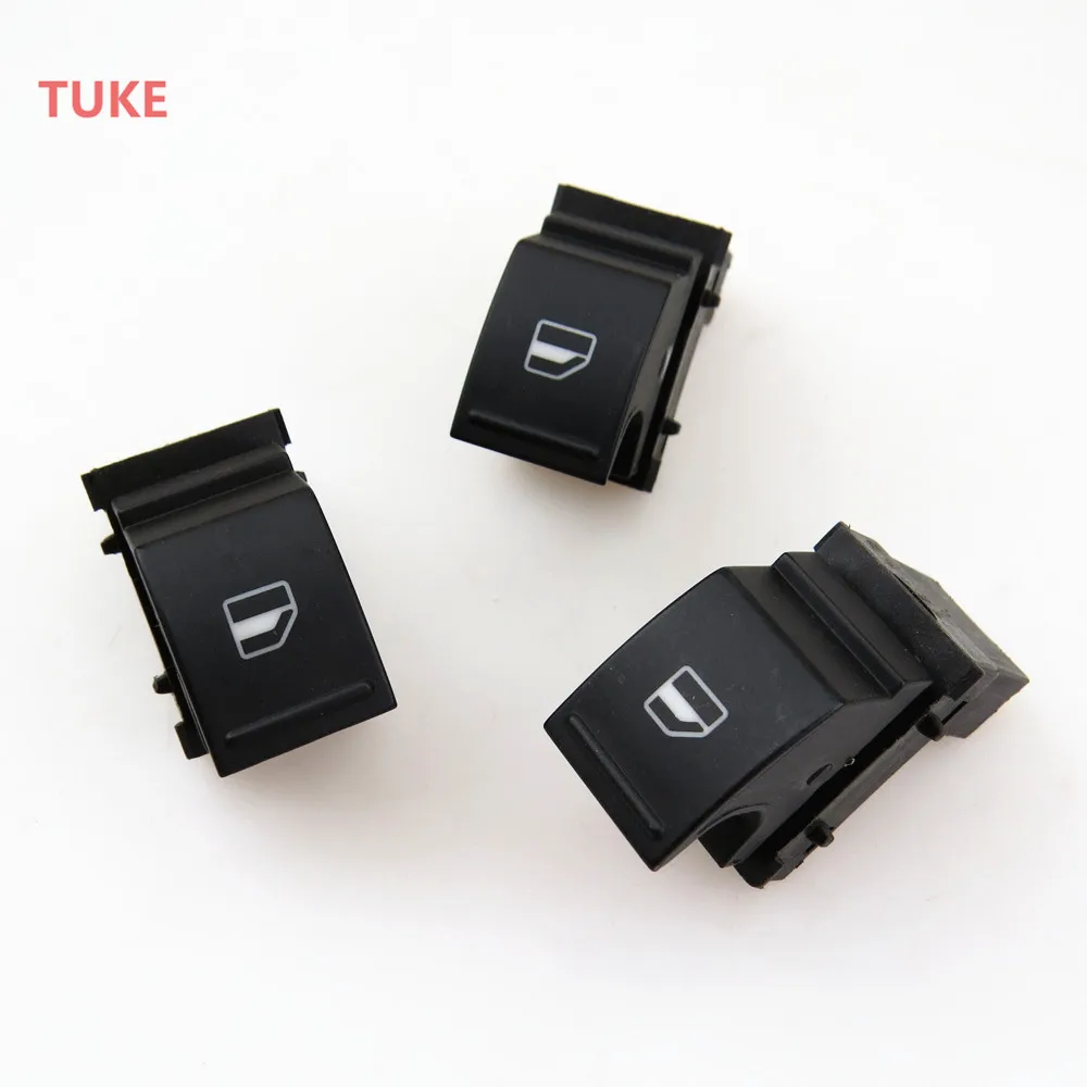 Черный стеклянный Регулируемый переключатель RWSYPL Qty 3 для автомобильных окон Golf