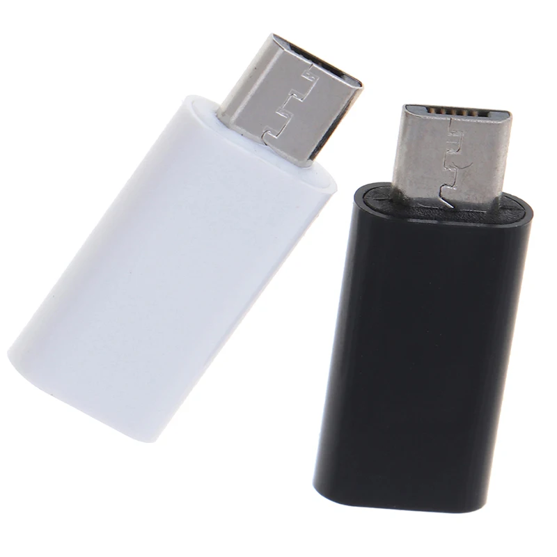 

1PC USB 3.1 Type C Female to Micro USB Male Adapter Converter Connector Black,White color