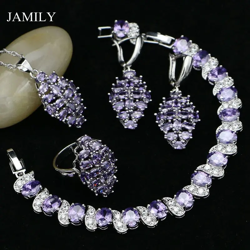 Комплект из колье серёг и кольца серебра 925 пробы с фианитами|Ювелирные наборы| |