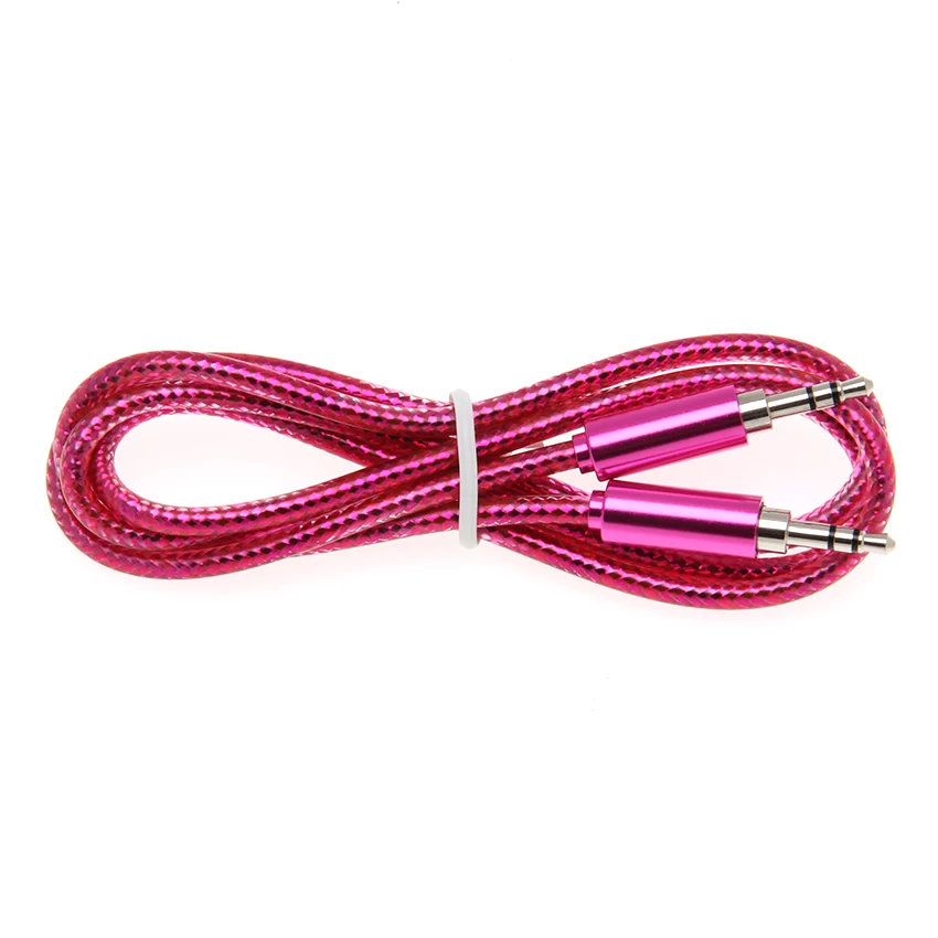 100 шт. заводская цена новый вспомогательный аудиокабель с разъемом 3 5 мм яркое