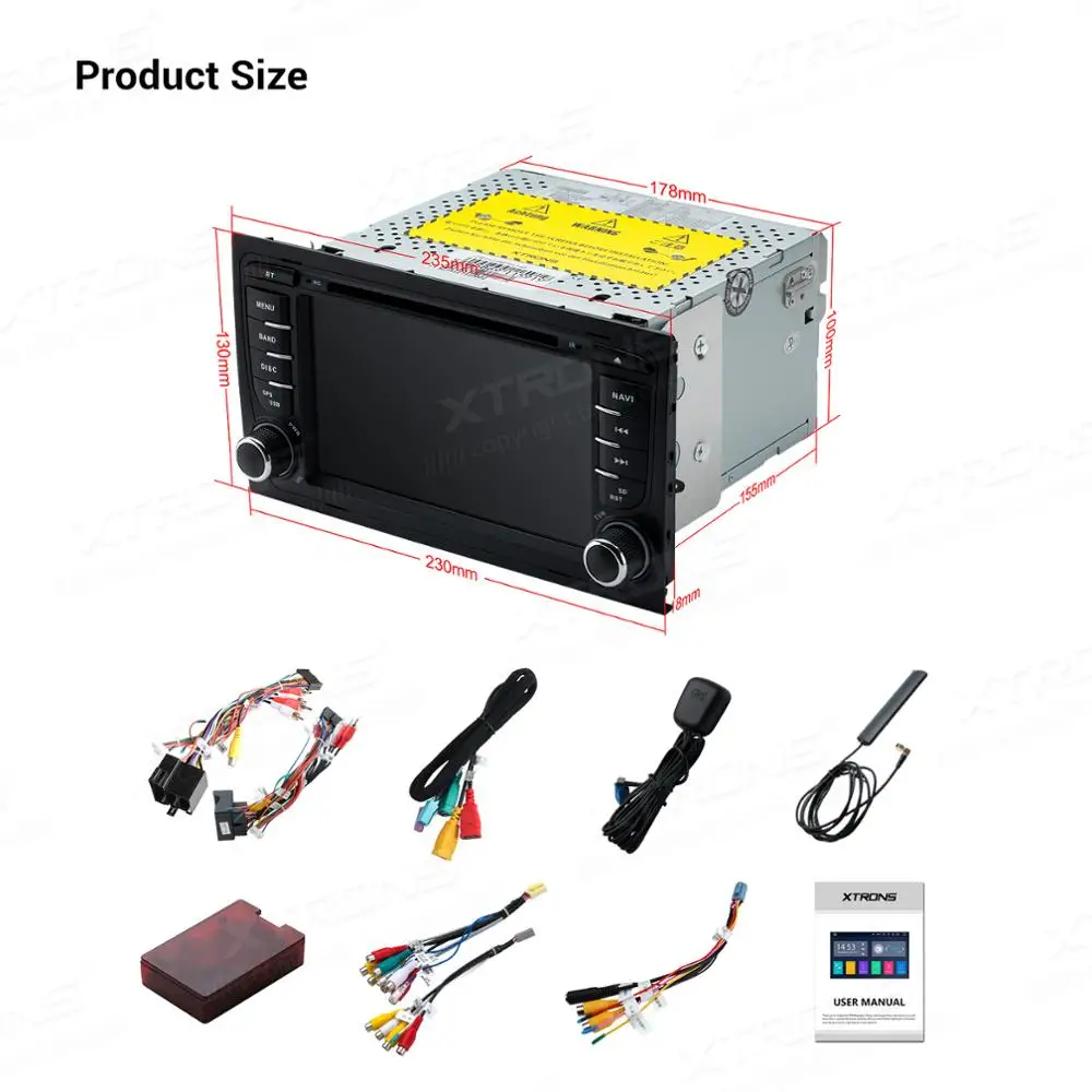 Автомобильный радиоприемник XTRONS DVD плеер на Android 10 0 с 7 &quotэкраном для Audi A4 S4 RS4 2002