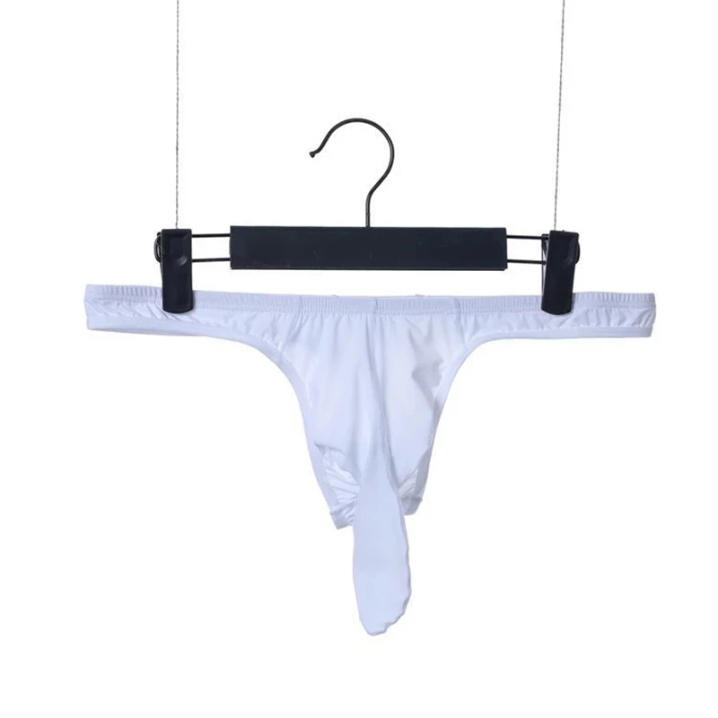 Для мужчин супер тонкий стринги сексуальные Ice Silk (искусственное волокно нижнее