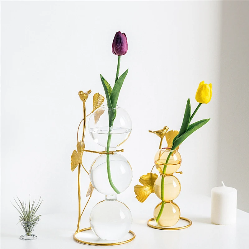 INS хрустальный шар пузырь Стекло Цветочная композиция для вазы гидропоники мяч