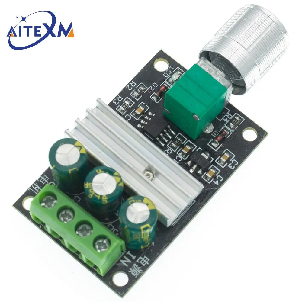 ШИМ-регулятор скорости двигателя регулятор переменной с потенциометром 6 в 12 В 24