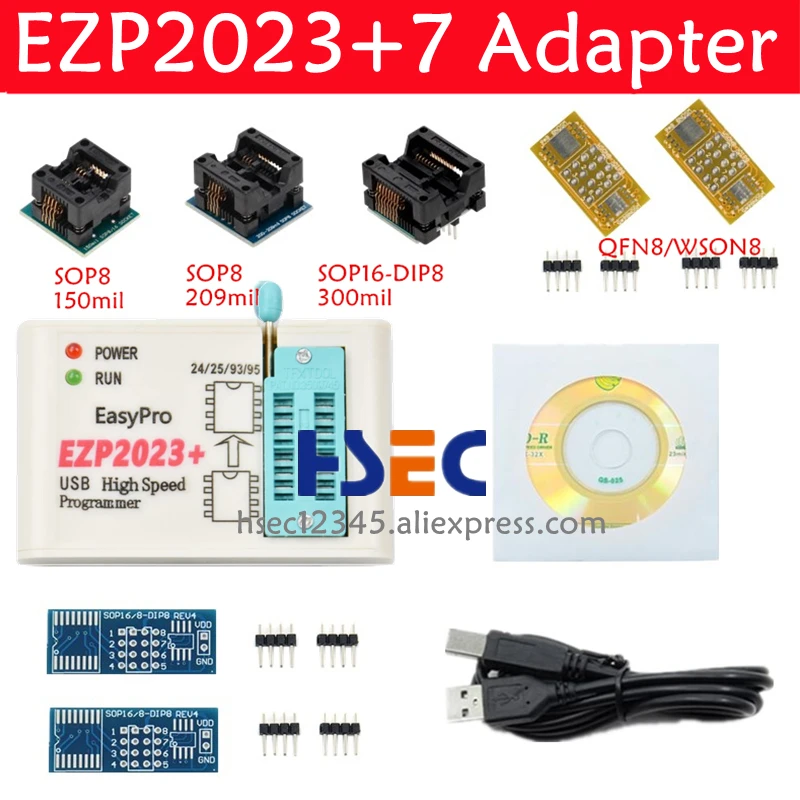 Высокоскоростной USB-программатор EZP2023 оригинальный SPI EZP 100% с поддержкой 24 25 93 95