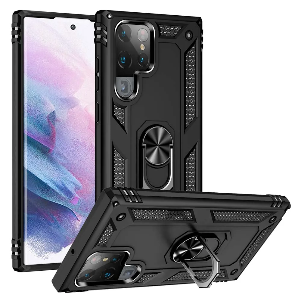 

Hybrid Heavy Duty Armor Case For Samsung Galaxy S22 Ultra Cases Shockproof Stand Case S22ultra S22 Pro Coque