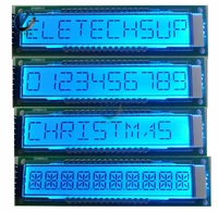lcd module blue screen 10 bit 16 segment lcd display module panel dm8ba10 dc 5v tm1622 chip