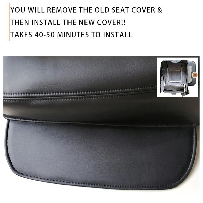 

Driver Side Bottom Leather Seat Cover for 06-09 Dodge Ram Laramie 1500 2500 3500
