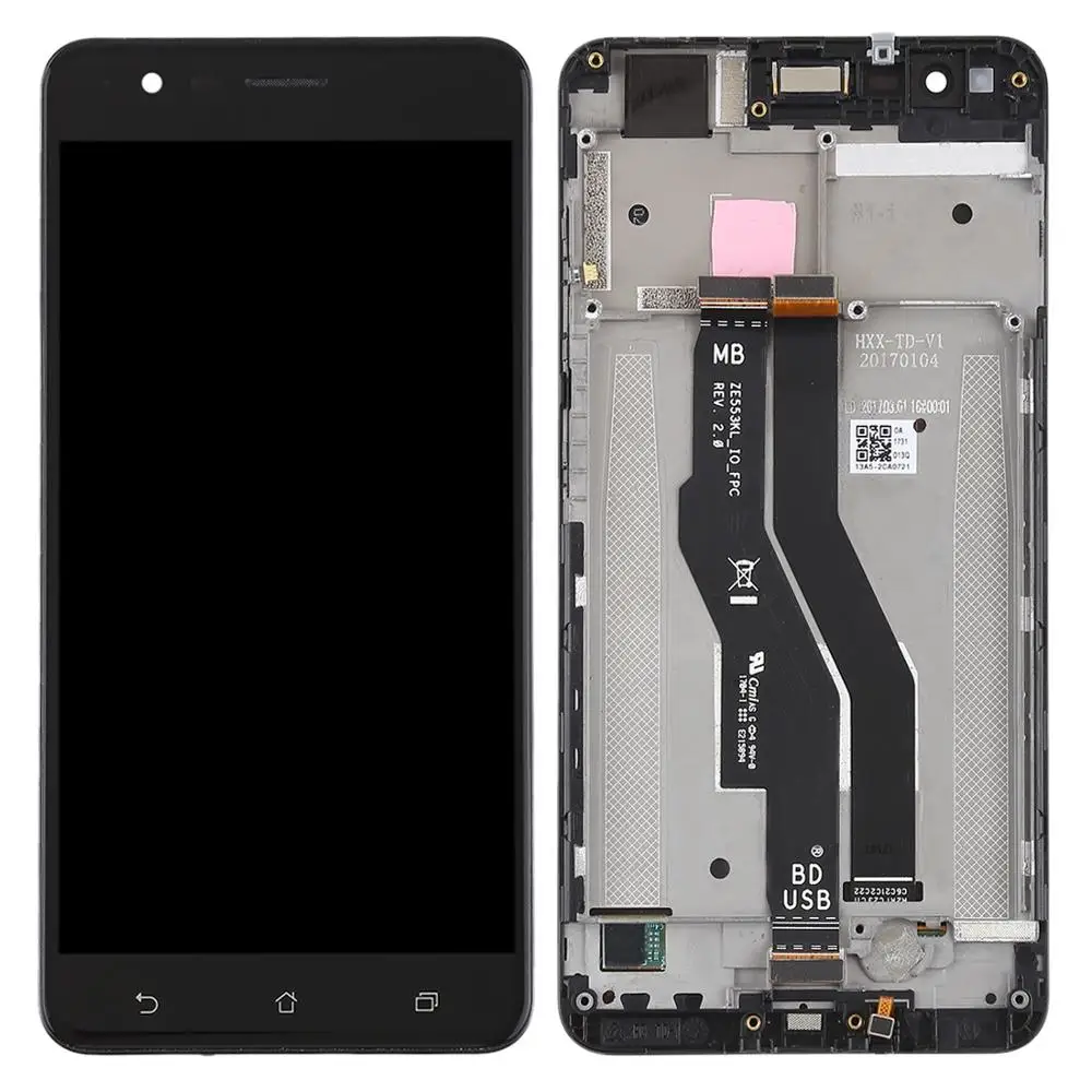 Для Asus Zenfone 3 Zoom ЖК-экран дигитайзер полная сборка Дисплей с рамкой запасная часть