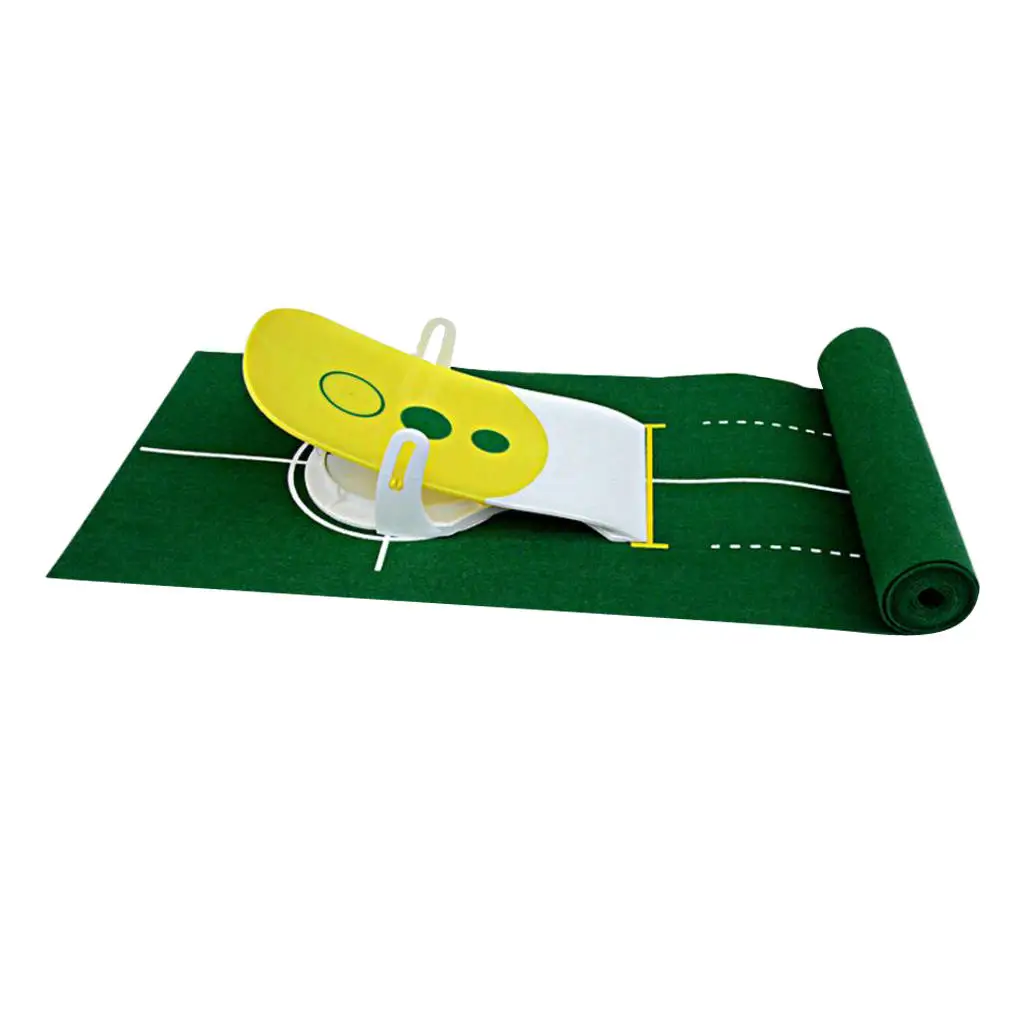 

Putt Golf Putting Mat with Putter And Pressure Trainer Set Training Aid