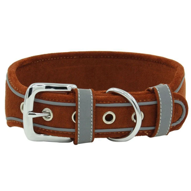 

Dog Collar Mesh Pet Dog Collars Padded Nylon Durable Adjustable Reflective Durable Heavy Duty Comfortable Wear-Resistant Walking