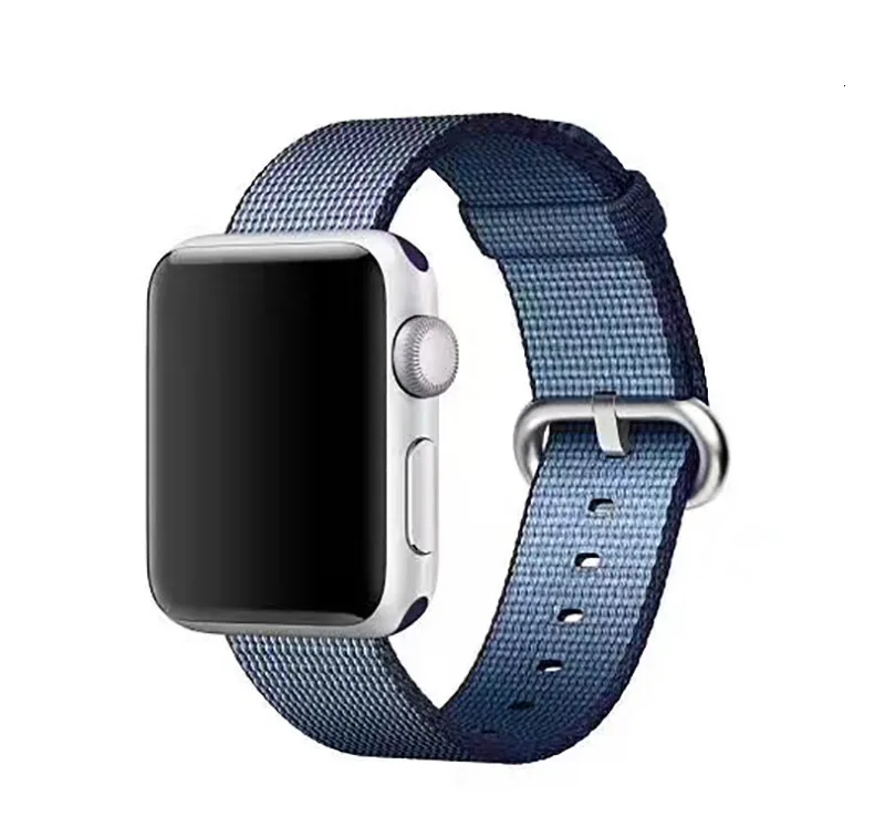 44 мм ремешок для apple watch series 5 4 3 2 1 тканый нейлоновый ремешок для iWatch 40 мм 38 мм узор Классическая пряжка