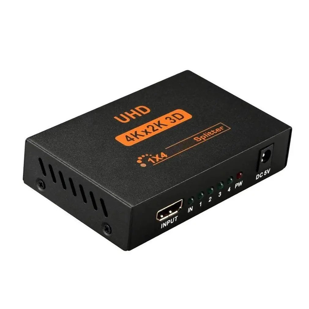 

4k HDMI-compatible Splitter Full HD 1080p Video HDMI-compatible Switch Switcher 1x4 4Kx2K Split 1 in 4 Out For HDTV DVD