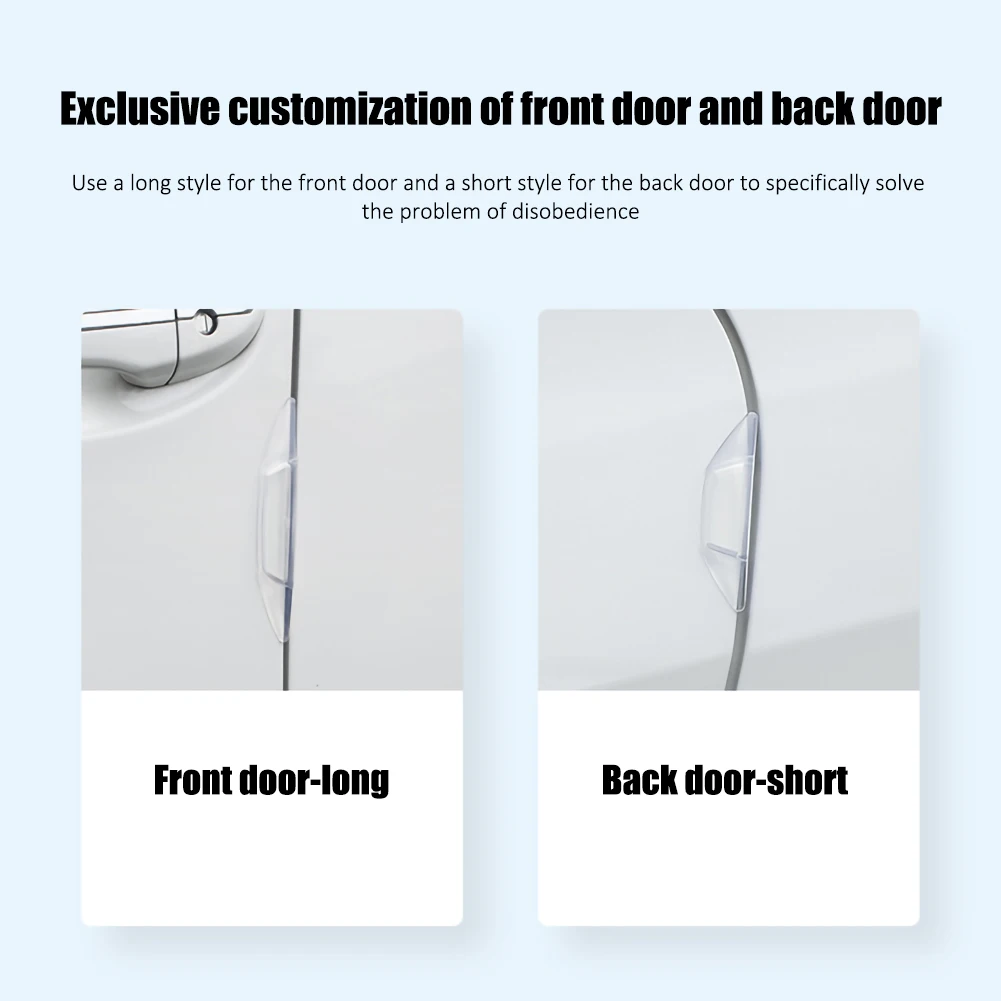 

4pcs Car Door Protector Transparent Auto Edge Corner Guard Protective Bumper Sticker Vehicle Door Protector Accessory
