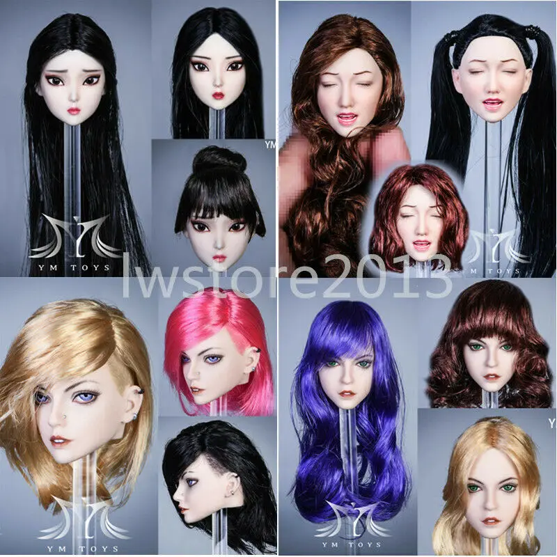 YMTOYS 1/6 фигурка головы для волос F 12 дюймов TBL Phicen Женская тела кукла