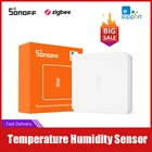 Датчик температуры и влажности SONOFF ZigBee 3.0, 110 шт., поддержка приложения eWelink, мониторинг в режиме реального времени, работа с Google Home Alexa