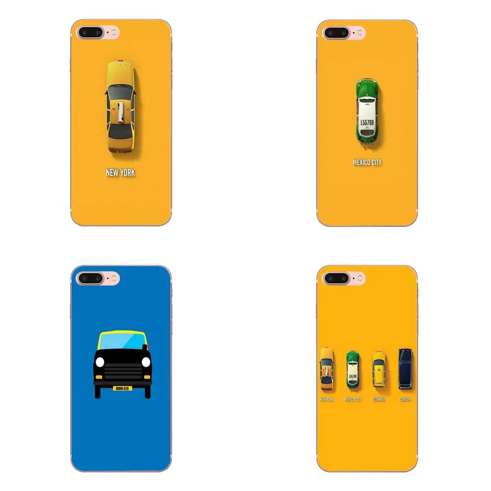 Минималистичный Нью Йорк Мехико текси для Apple IPhone X XS Max XR 4 4s 5 5C 5S SE 6 6S 7 8 Plus милый