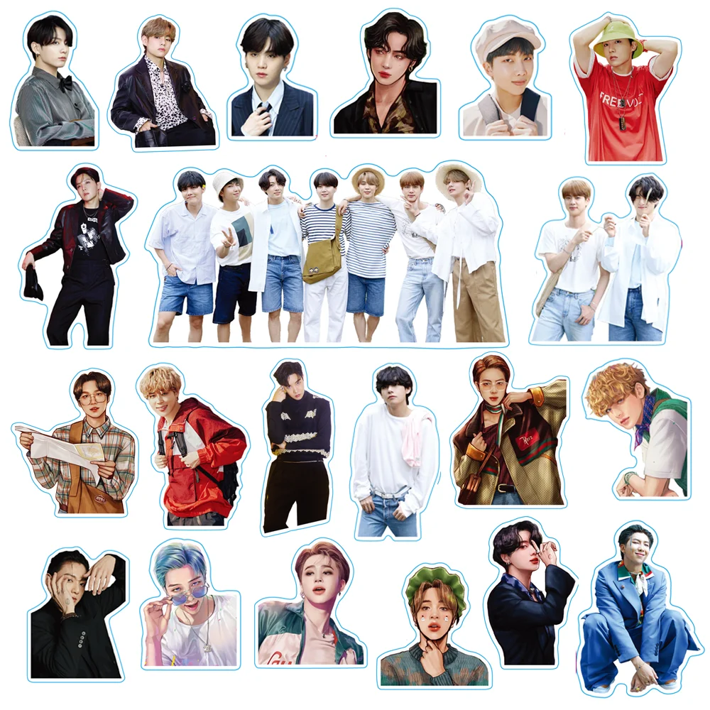 Pegatinas de Kpop Jimin Suga V Jin RM Jhope Jungkook, conjunto de 101 unidades/lote de pegatinas de Dynamic, juguete para regalo-2