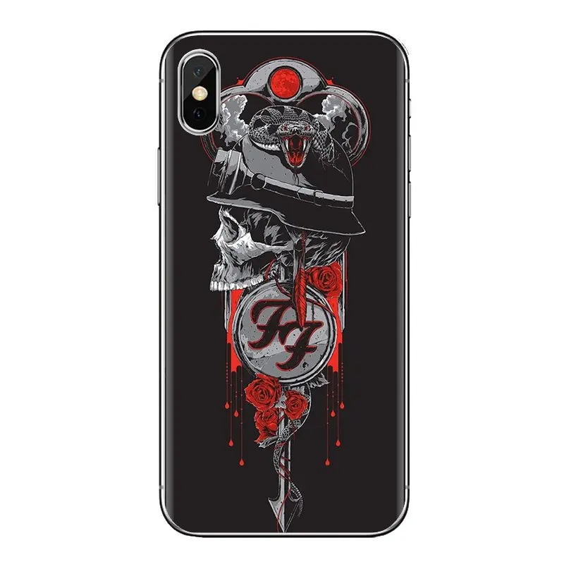 Для iPhone XS Max XR X 4 4S 5 5S 5C SE 6 6S 7 8 плюс samsung Galaxy J1 J3 J5 J7 A3 A5 знаменитая рок-группа FOO FIGHTERS