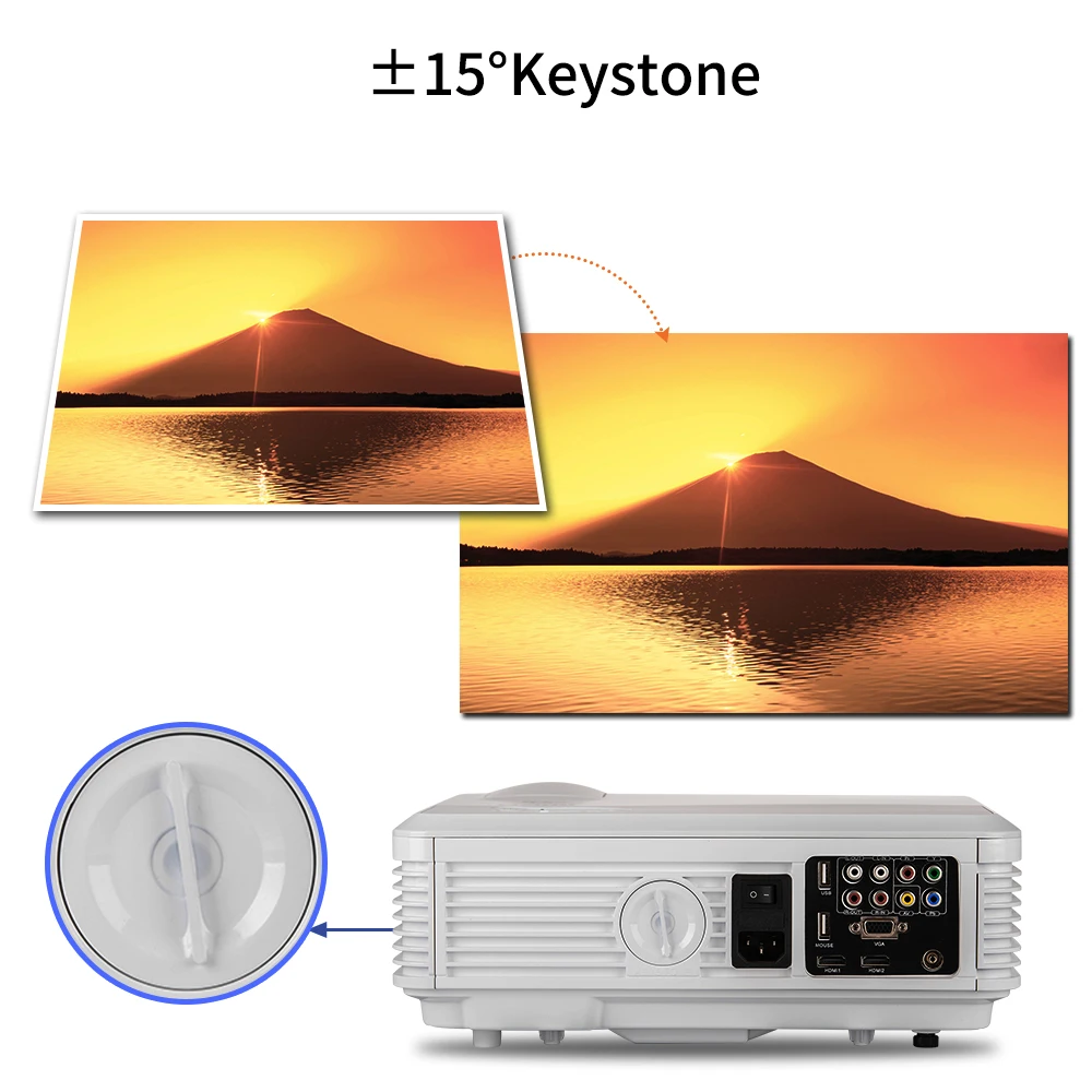Caiwei A7W проекторы для домашнего кинотеатра 6000 люмен 180 Вт Led Поддержка HD