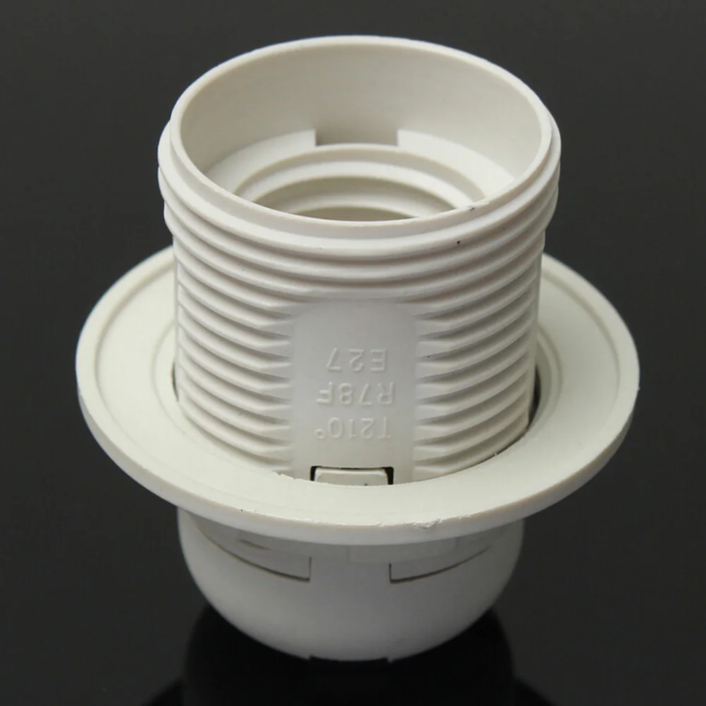 

1PCS High Quality White Black 4A 250V E27 Card-type Lamp Holder CE Certification E27 Socket