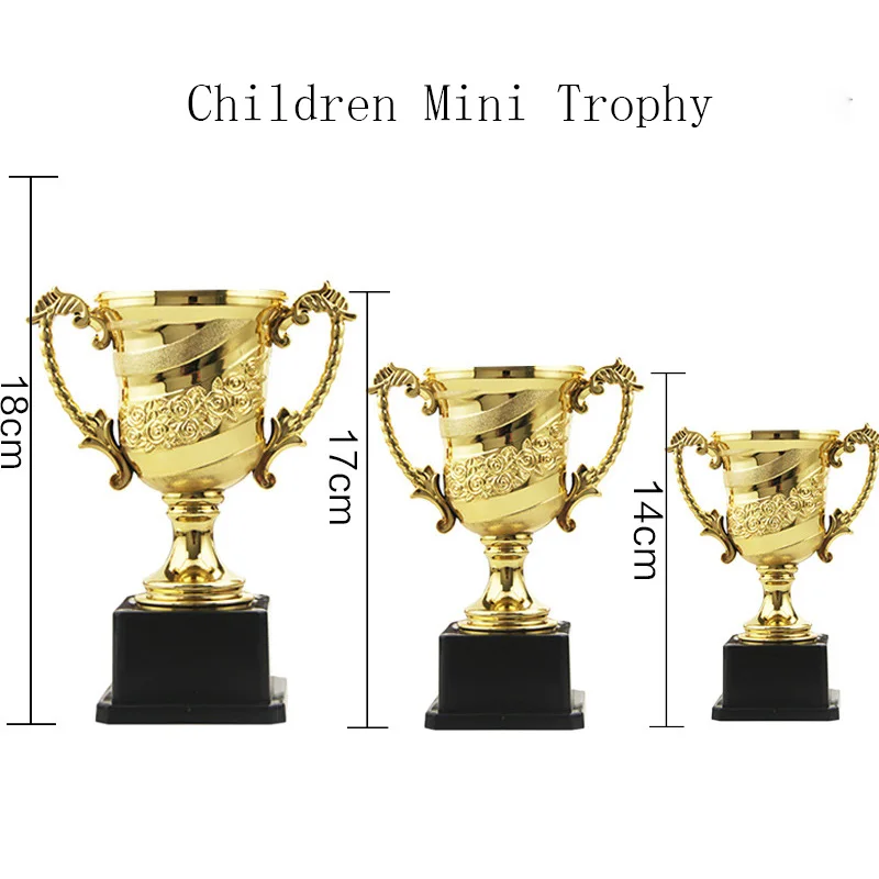 Пользовательские мини золотые награды трофей дети позолоченный Кубок Дети