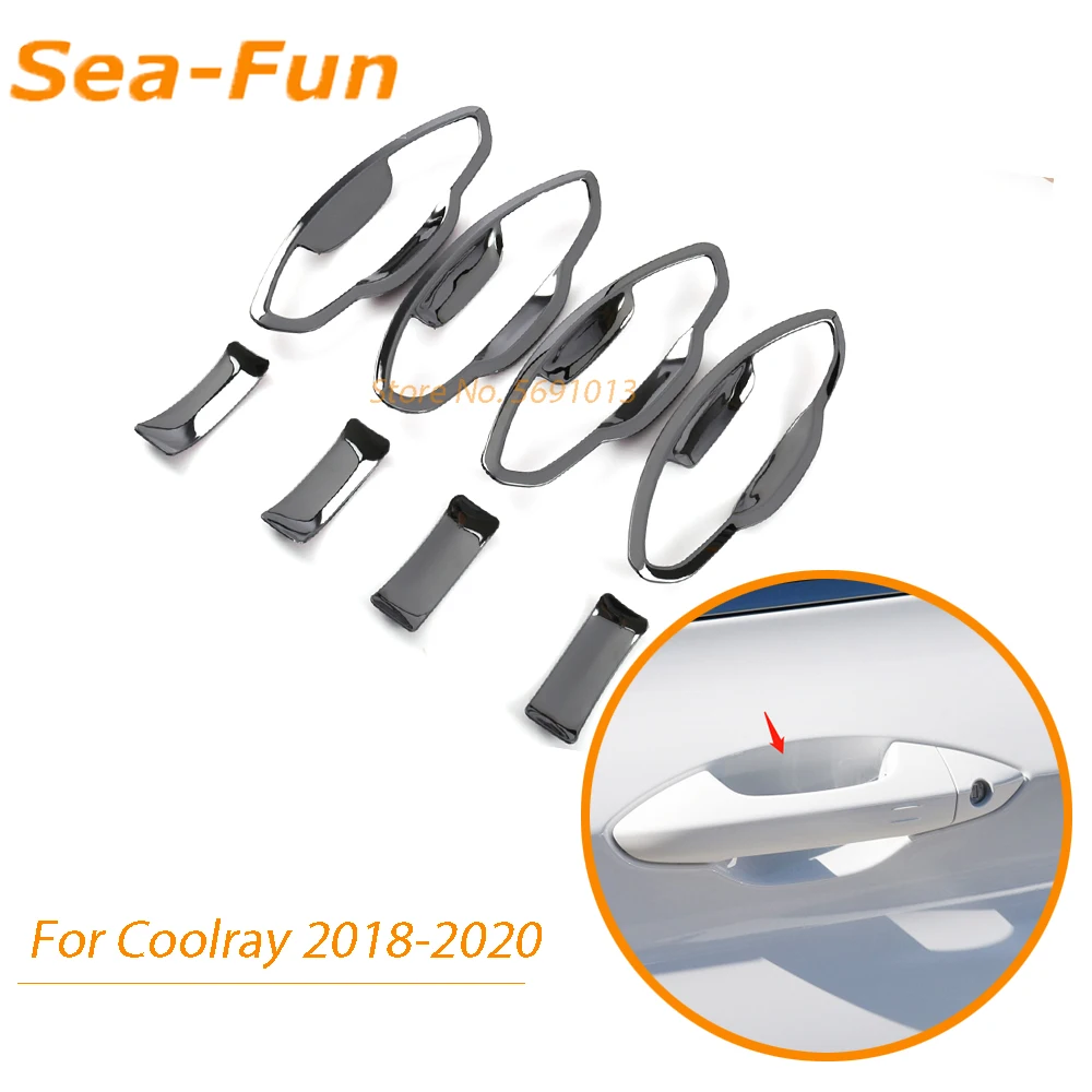 

Для Geely Coolray SX11 2018 2019 2020 наружная дверная Чаша отделка крышка декоративная наклейка Рамка