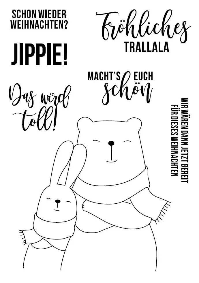 Германские надписи прозрачный силиконовый штамп/печать для