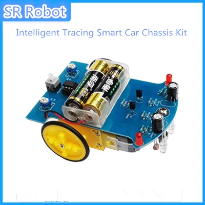 

1 Set Intelligent Tracing Smart Car Chassis Kit Trace Intelligent Track Line Car Fun Electronic Production DIY Kit Practice Toy