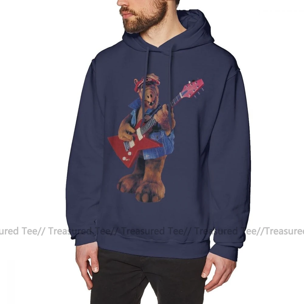 Alf худи ALF YEAH толстовки мужские уличные пуловеры худи Красивые Зимние фиолетовые длинные хлопковые негабаритные толстовки - Цвет: Navy Blue